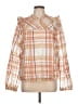 Current Air 100% Rayon Orange Long Sleeve Blouse Size L - photo 1
