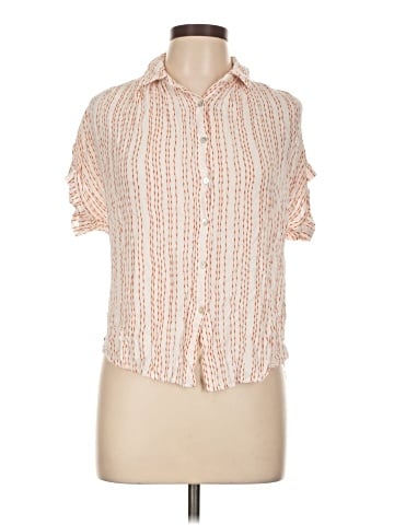 AK Anne Klein Short Sleeve Blouse (view 1)