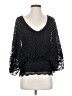 Beyond Vintage Black 3/4 Sleeve Top Size S - photo 1