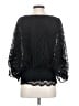 Beyond Vintage Black 3/4 Sleeve Top Size S - photo 2