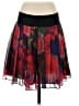 Express Design Studio 100% Polyester Graphic Red Black Casual Skirt Size XS - photo 2