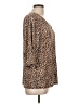 MICHAEL Michael Kors Animal Print Brown 3/4 Sleeve Blouse Size L - photo 4