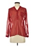 Alice Blue 100% Polyester Red Long Sleeve Blouse Size S - photo 1