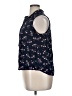 Chaps 100% Viscose Floral Blue Sleeveless Button-Down Shirt Size XL - photo 5