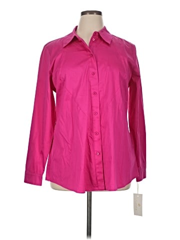 Etcetera 3/4 Sleeve Button-Down Shirt (view 1)