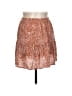 Pink Rose 100% Recycled Polyester Animal Print Orange Casual Skirt Size L - photo 1