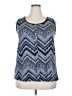 Assorted Brands Blue Sleeveless Blouse Size 2X - photo 1