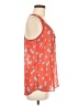 Collective Concepts 100% Polyester Orange Sleeveless Blouse Size M - photo 4