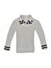 Tommy Bahama 100% Cotton Chevron-herringbone Gray Turtleneck Sweater Size 2T - photo 1