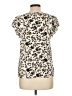 MELLODAY Ivory Short Sleeve Blouse Size L - photo 2