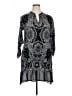 DKNY 100% Rayon Paisley Gray Cocktail Dress Size XL - photo 1