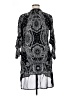 DKNY 100% Rayon Paisley Gray Cocktail Dress Size XL - photo 2