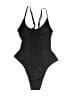 Unbranded Solid Black One Piece Swimsuit Size S - photo 2
