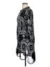 DKNY 100% Rayon Paisley Gray Cocktail Dress Size XL - photo 5