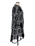 DKNY 100% Rayon Paisley Gray Cocktail Dress Size XL - photo 4