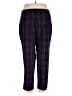 A New Day Plaid Blue Casual Pants Size 14 - photo 2