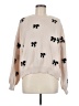 Assorted Brands 100% Polyester Hearts Tan Pullover Sweater Size M - photo 1