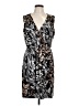 Donna Morgan Animal Print Silver Cocktail Dress Size 12 - photo 1