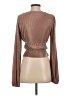 Zara Brown Tan Long Sleeve Blouse Size S - photo 2