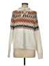 FRYE Chevron-herringbone Ivory Pullover Sweater Size M - photo 1