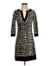 Joy Joy Animal Print Black Casual Dress Size XS - photo 1
