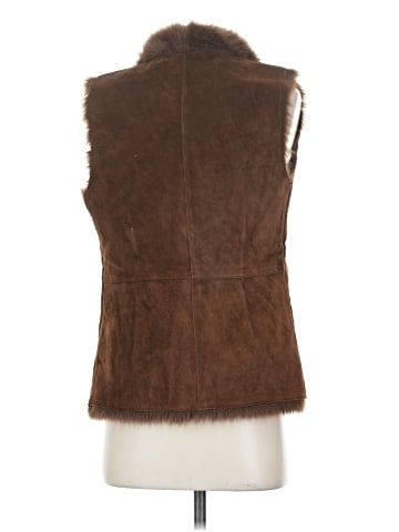 Ecru Faux Fur Vest (view 2)