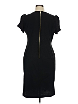 ankle black dress MARC NEW YORK ANDREW MARC Black Elegant Belted Cocktail Dress – SilkRoll main image 0