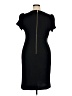 Andrew Marc Solid Black Cocktail Dress Size 16 - photo 2