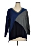 Verve Ami Color Block Blue Pullover Sweater Size 1X - photo 1