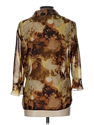 Essentials by Milano 3/4 Sleeve Blouse (view 2)