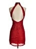 Niteline 100% Silk Red Cocktail Dress Size 4 - photo 2