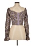 Shein 100% Polyester Purple Long Sleeve Blouse Size 6 - photo 1