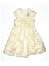 Jona Michelle 100% Polyester Chevron-herringbone Ivory Dress Size 6 - photo 1