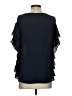 Max Studio 100% Polyester Black Short Sleeve Blouse Size S - photo 2