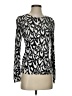 Talbots Paisley Black Silver Pullover Sweater Size S - photo 1