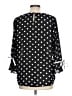 Printemps 100% Polyester Polka Dots Black 3/4 Sleeve Blouse Size L - photo 2
