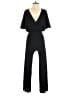FUZZI 100% Nylon Solid Black Jumpsuit Size S - photo 1