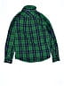 Basic Editions Plaid Green Long Sleeve Button-Down Shirt Size 14 - photo 2