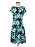 MICHAEL Michael Kors Print Teal Cocktail Dress Size S - photo 1
