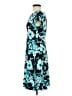 MICHAEL Michael Kors Print Teal Cocktail Dress Size S - photo 5