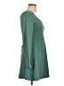 Assorted Brands Solid Green Casual Dress Size L - photo 4