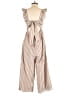 Shein Stripes Tan Jumpsuit Size 4 - photo 2