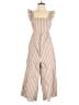Shein Stripes Tan Jumpsuit Size 4 - photo 1
