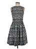 Taylor Animal Print Gray Casual Dress Size 2 - photo 1