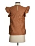 Fab'rik Brown Short Sleeve Blouse Size S - photo 2