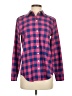 Vineyard Vines Performance 100% Polyester Checkered-gingham Red Long Sleeve Blouse Size 4 - photo 1