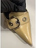Prada 100% Leather Gold Tan Leather Pointed Toe Mules Size EU 39 1/2 - photo 5