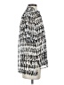 BADGLEY MISCHKA STUDIO 100% Polyester Graphic Black Silver Short Sleeve Blouse Size S - photo 4