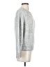 Point Sur Chevron-herringbone Silver Pullover Sweater Size S - photo 4