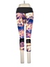 Layer 8 Print Purple Yellow Active Pants Size M - photo 2